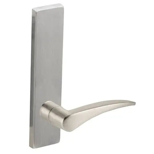 Full Dummy Trim with Left Hand 12 Lever and L Escutcheon Satin Stainless Steel Finish