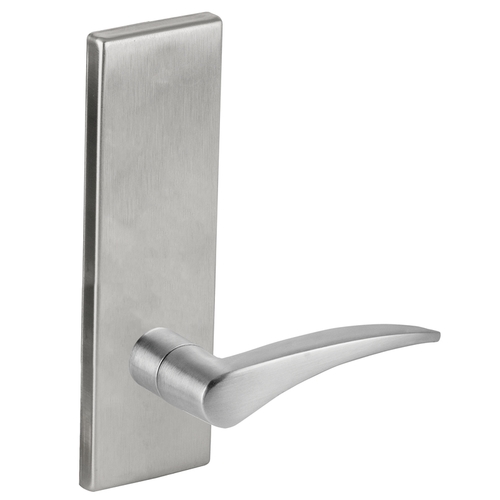 Half Dummy Trim with Right Hand 12 Lever and N Escutcheon Satin Chrome Finish