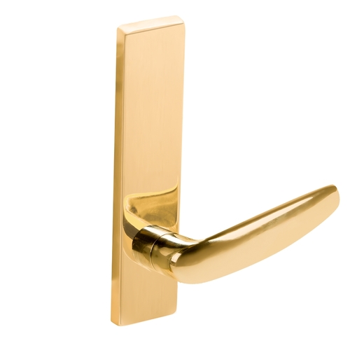 Full Dummy Trim with 07 Lever and L Escutcheon Bright Brass Finish