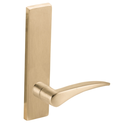 Full Dummy Trim with Left Hand 12 Lever and L Escutcheon Satin Brass Finish