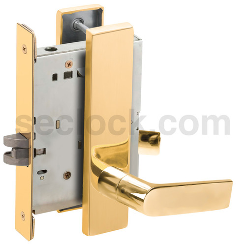 Mortise Lock Bright Brass