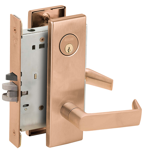 Lock Mortise Lock Satin Bronze Clear Coated