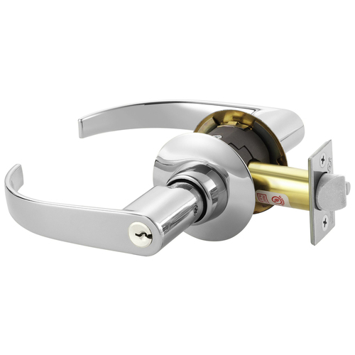 Cylindrical Lock Bright Chrome