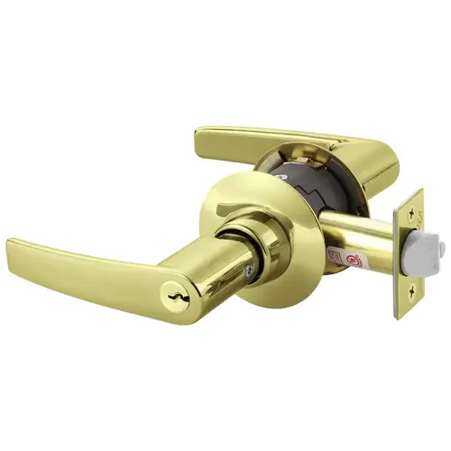 Cylindrical Lock Bright Brass