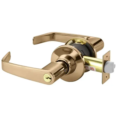 Cylindrical Lock Bright Bronze Clear Coated