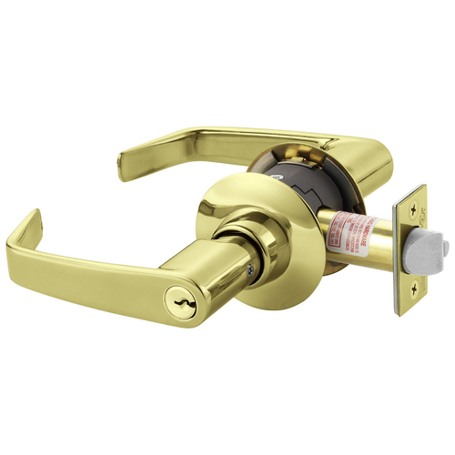 Cylindrical Lock Bright Brass