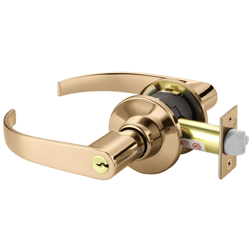 Cylindrical Lock Bright Bronze Clear Coated