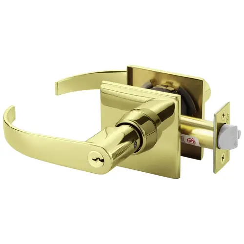 Cylindrical Lock Bright Brass