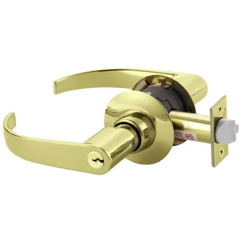 Cylindrical Lock Bright Brass