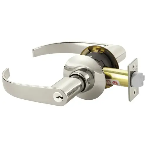 Cylindrical Lock Bright Nickel Plated Clear Coated