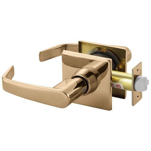 Cylindrical Lock Bright Bronze Clear Coated