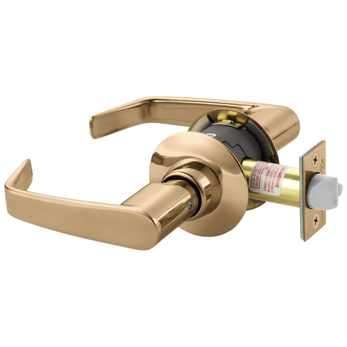 Cylindrical Lock Bright Bronze Clear Coated