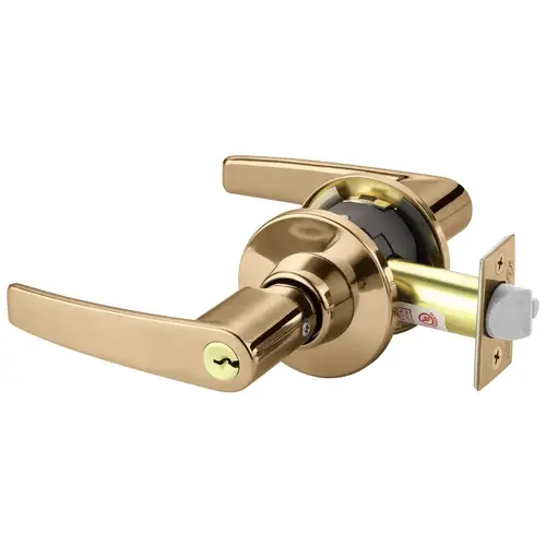 Cylindrical Lock Bright Bronze Clear Coated