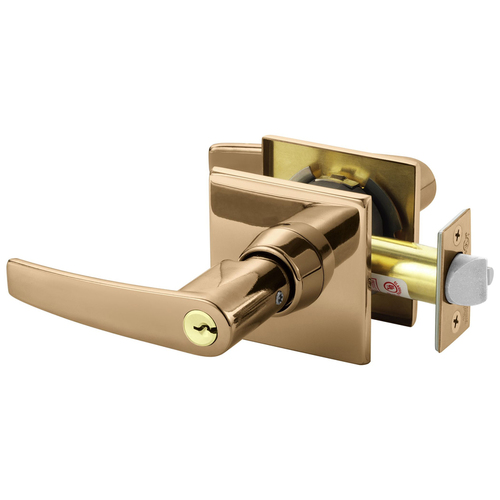 Cylindrical Lock Bright Bronze Clear Coated