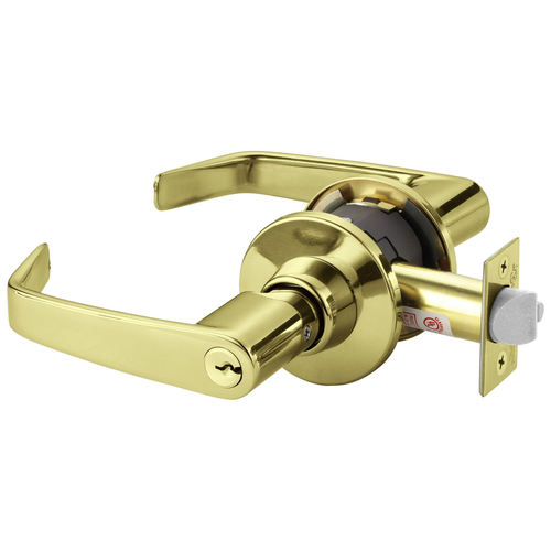 Cylindrical Lock Bright Brass