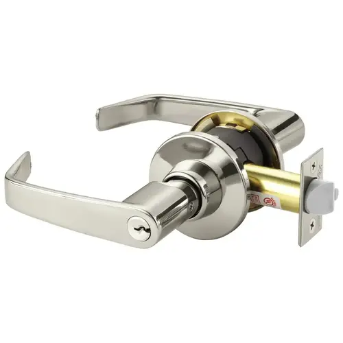 Cylindrical Lock Bright Nickel Plated Clear Coated