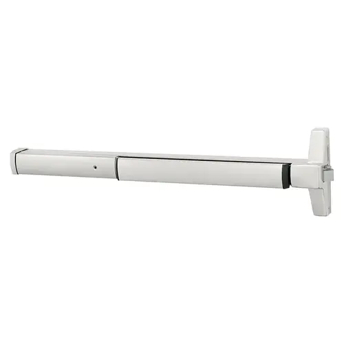 Narrow Stile Rim Exit Device, 36", Flush End Caps, Satin Stainless Steel Satin Stainless Steel