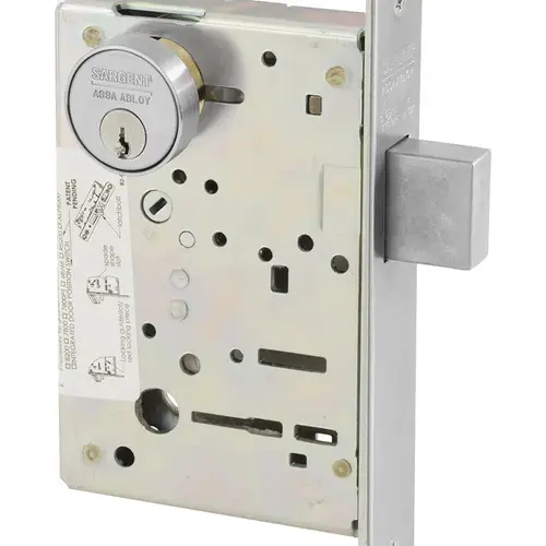 Single Cylinder by Thumbturn Mortise Deadlock with LA Keyway Satin Chrome Finish