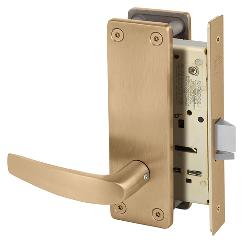 Mortise Lock Satin Bronze Clear Coated