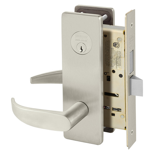 Mortise Lock Satin Nickel Plated Clear Coated