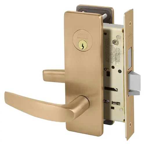 Mortise Lock Satin Bronze Clear Coated