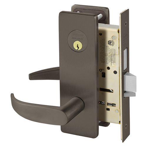 Classroom Security Double Cylinder with Deadbolt Mortise Lock with P Lever and LS Escutcheon Oil Rubbed Bronze Finish