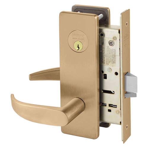 Mortise Lock Satin Bronze Clear Coated