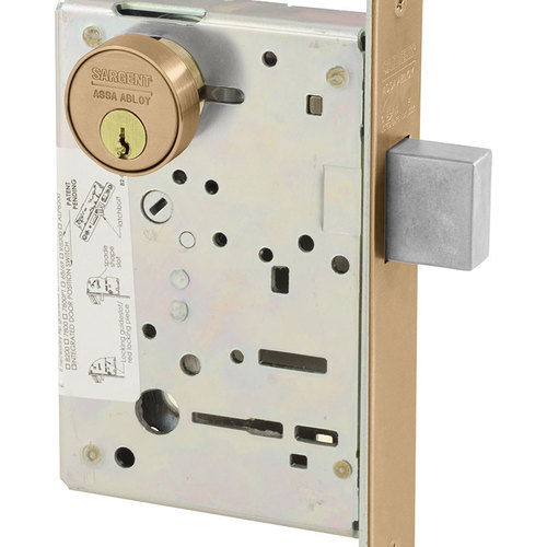 Mortise Lock Satin Bronze Clear Coated