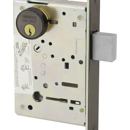 Mortise Lock Oxidized Satin Bronze Relieved Clear Coated