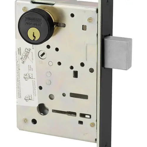 Mortise Lock Dark Oxidized Statuary Bronze Clear Coated