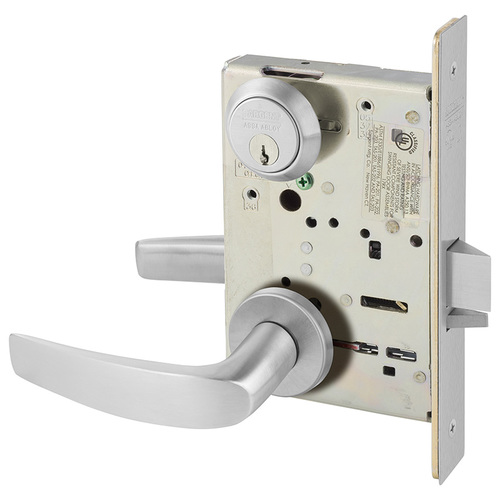 8200 Series 8204 Storeroom/Closet Lockset Satin Chrome