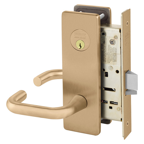 Mortise Lock Satin Bronze Clear Coated