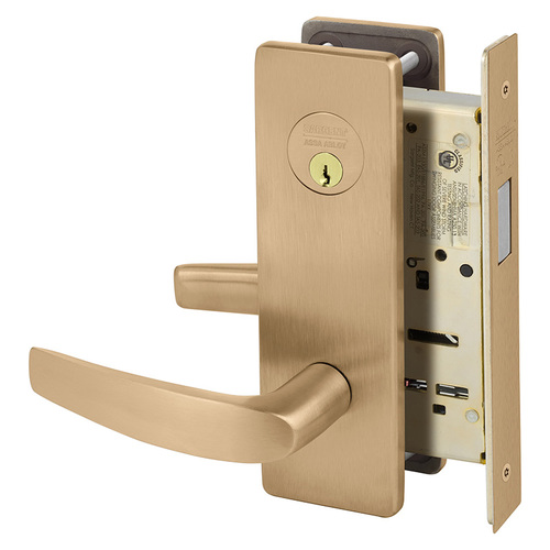 Mortise Lock Satin Bronze Clear Coated