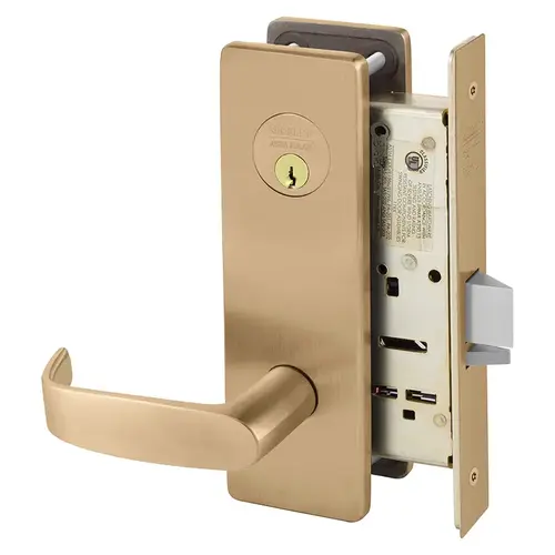 Mortise Lock Satin Bronze Clear Coated