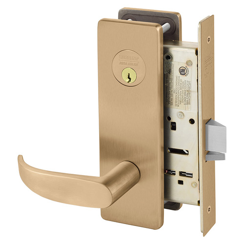 Mortise Lock Satin Bronze Clear Coated