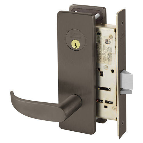 Closet Mortise Lock with P Lever and LS Escutcheon Oil Rubbed Bronze Finish