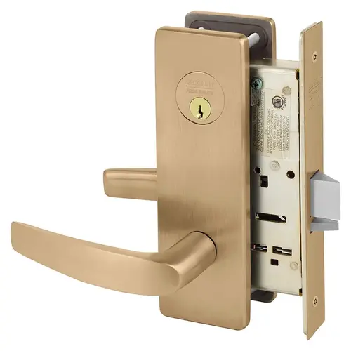 Mortise Lock Satin Bronze Clear Coated