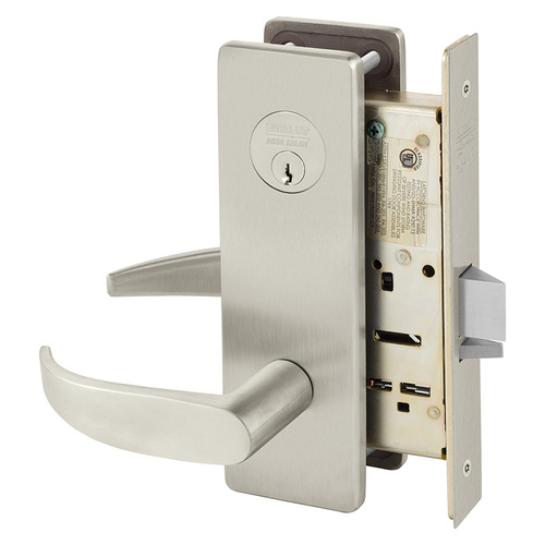 Mortise Lock Satin Nickel Plated Clear Coated