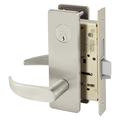 Mortise Lock Satin Nickel Plated Clear Coated