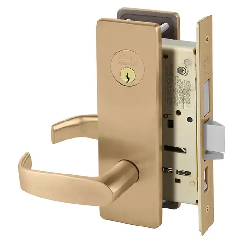 Mortise Lock Satin Bronze Clear Coated