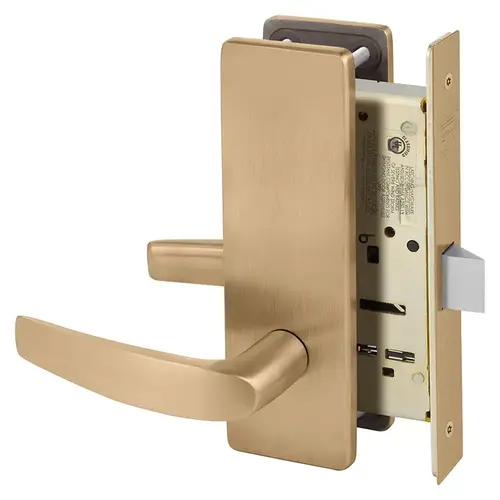 Mortise Lock Satin Bronze Clear Coated