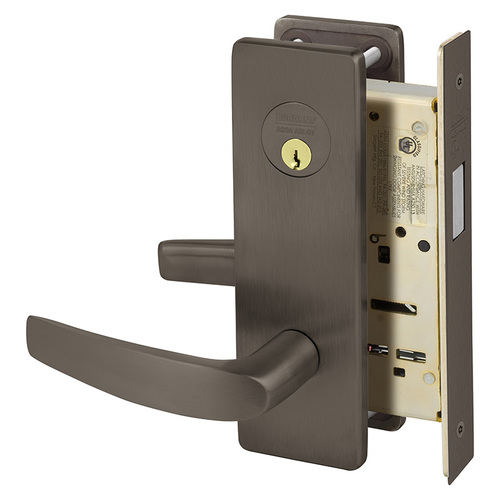 Dummy Trim Deadlock Double Cylinder with Deadbolt Mortise Lock with B Lever and LS Escutcheon Oil Rubbed Bronze Finish