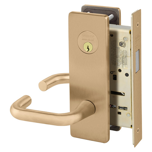 Mortise Lock Satin Bronze Clear Coated