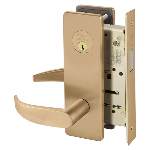 Mortise Lock Satin Bronze Clear Coated