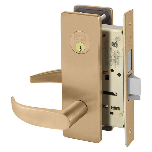 Mortise Lock Satin Bronze Clear Coated