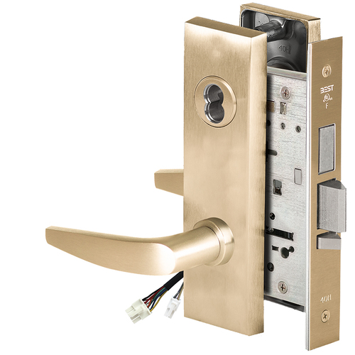 Electric Mortise Lock Satin Brass