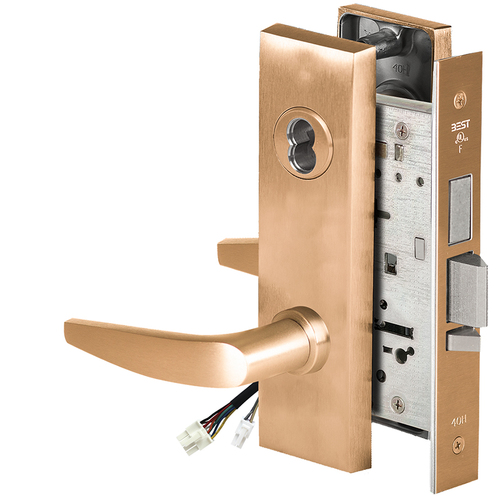 Electric Mortise Lock Satin Bronze Clear Coated