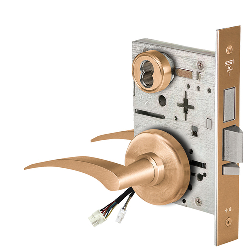 Electric Mortise Lock Satin Bronze Clear Coated