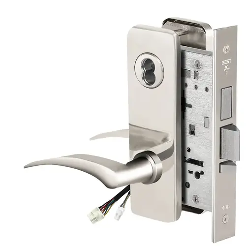 Electric Mortise Lock Bright Stainless Steel