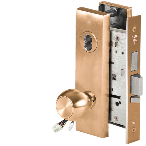 Electric Mortise Lock Satin Bronze Clear Coated